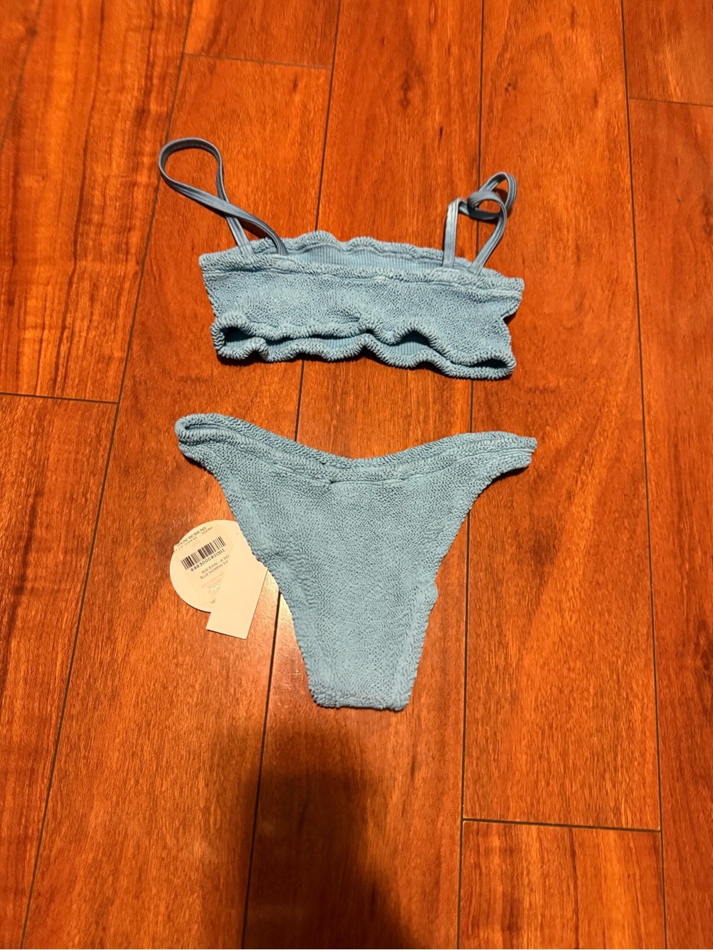 Hunza G Sky Blue Terry Bikini Set - Picture 3 of 7